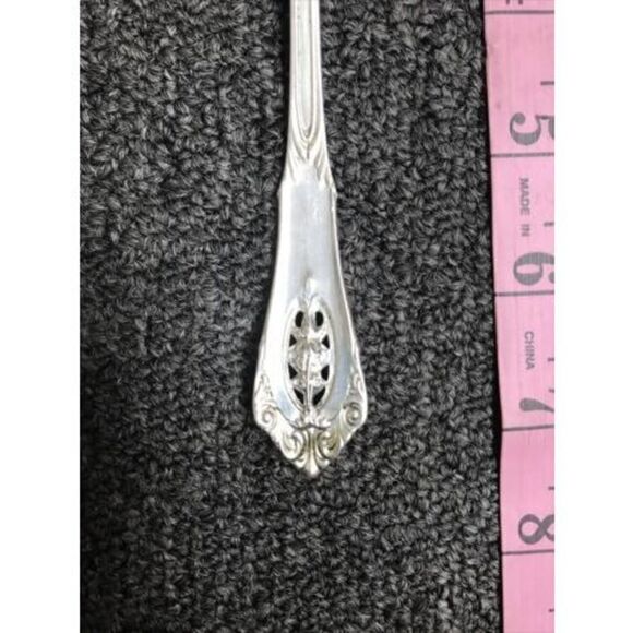 Wallace Rose Point Sterling Silver Gravy Ladle Spoon - Picture 8 of 9
